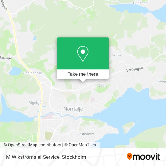 M Wikströms el-Service map