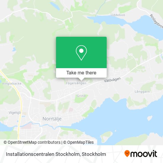Installationscentralen Stockholm map