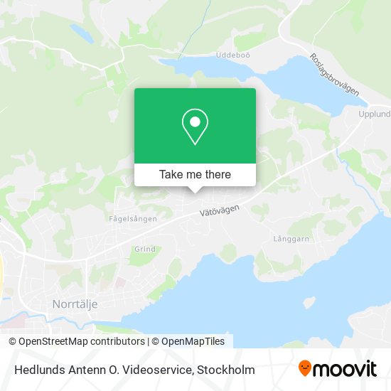Hedlunds Antenn O. Videoservice map