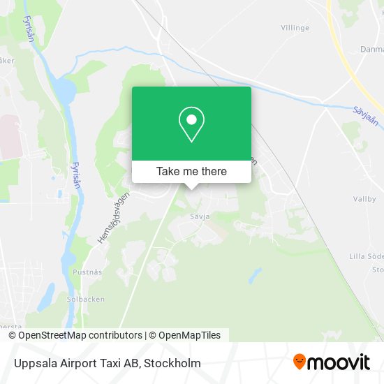 Uppsala Airport Taxi AB map