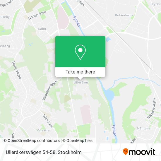 Ulleråkersvägen 54-58 map