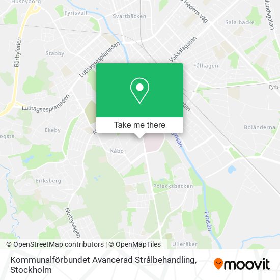 Kommunalförbundet Avancerad Strålbehandling map