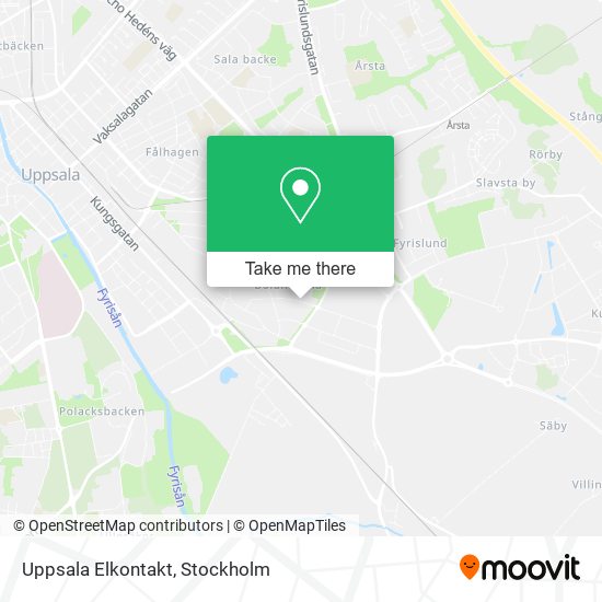 Uppsala Elkontakt map