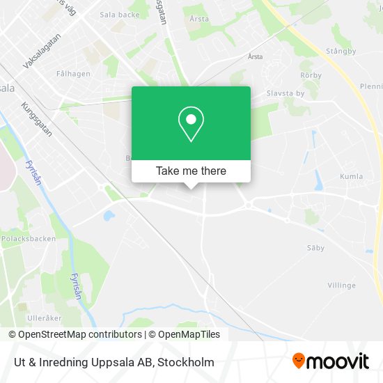 Ut & Inredning Uppsala AB map