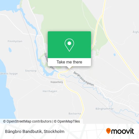 Bångbro Bandbutik map