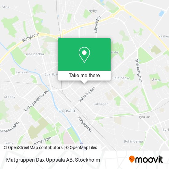 Matgruppen Dax Uppsala AB map