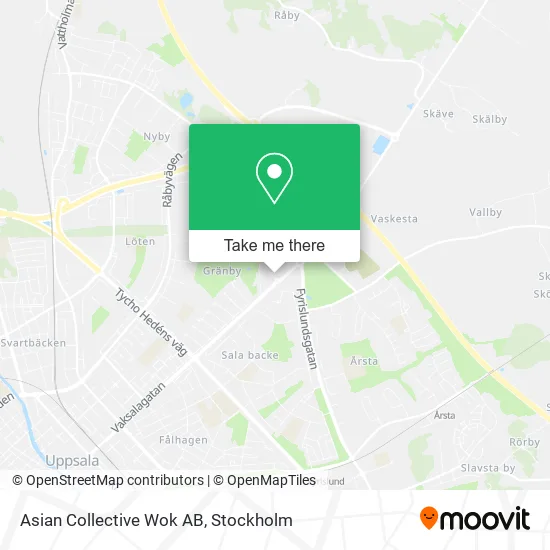 Asian Collective Wok AB map