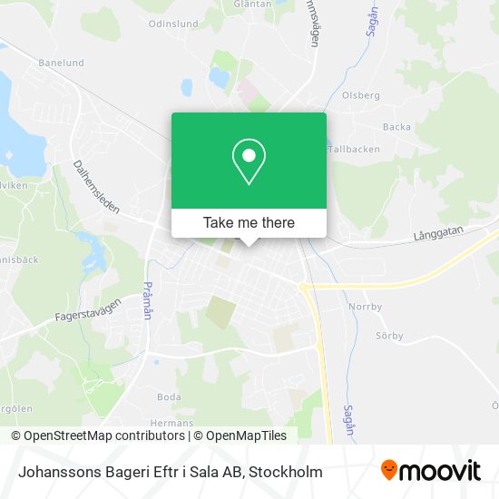 Johanssons Bageri Eftr i Sala AB map