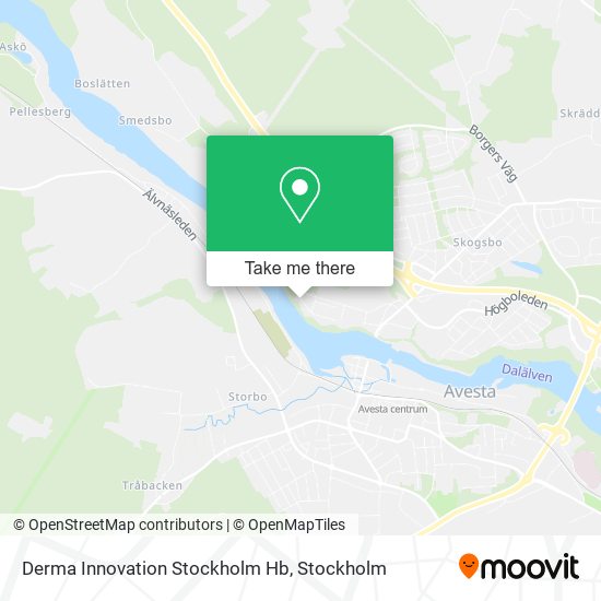 Derma Innovation Stockholm Hb map