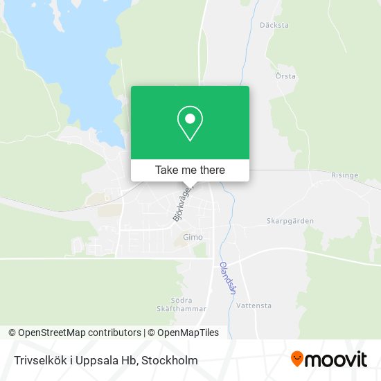 Trivselkök i Uppsala Hb map