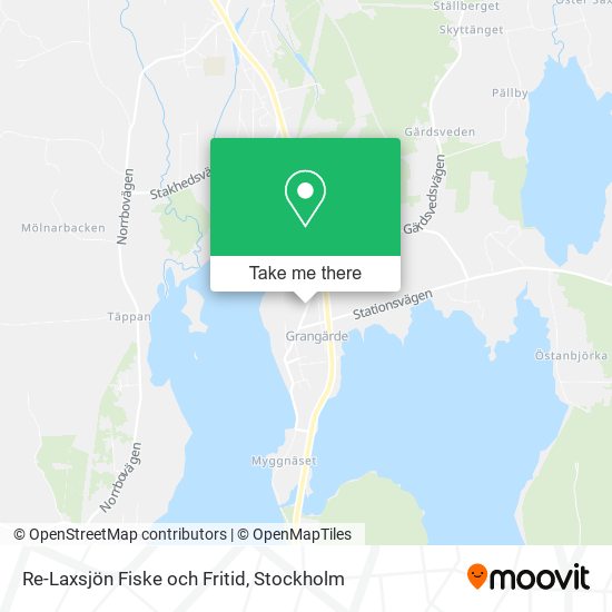 Re-Laxsjön Fiske och Fritid map