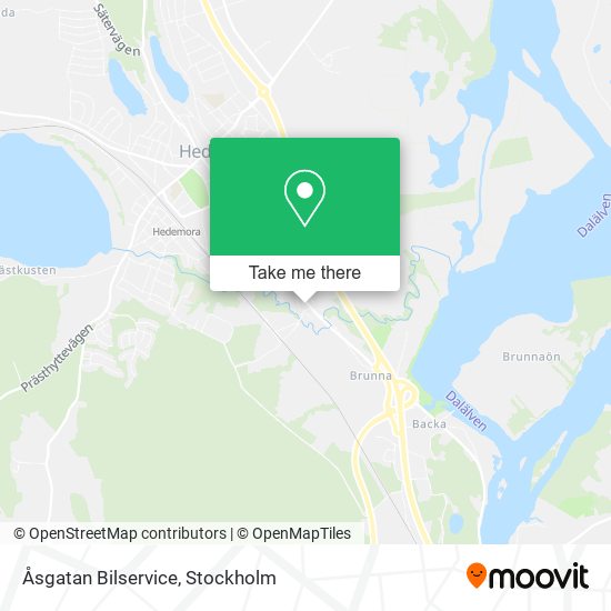 Åsgatan Bilservice map