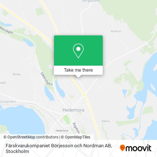 Färskvarukompaniet Börjesson och Nordman AB map