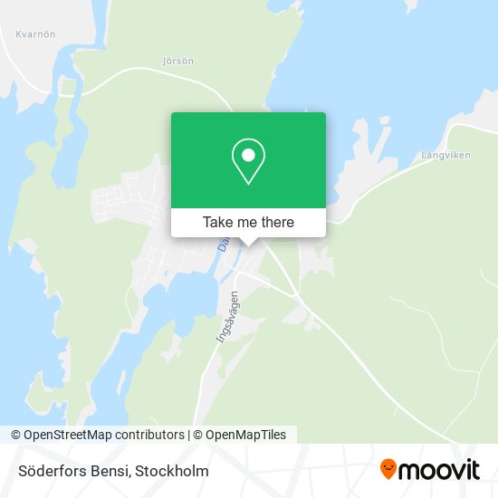 Söderfors Bensi map