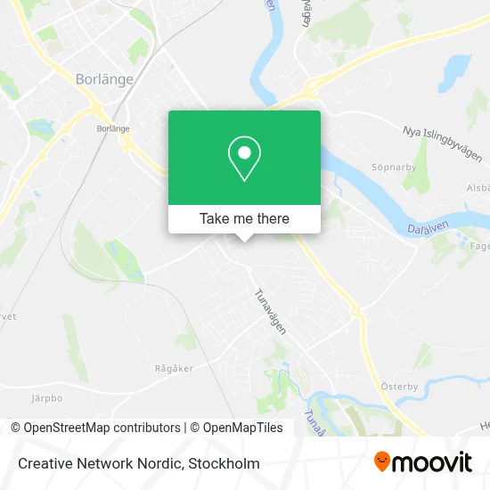 Creative Network Nordic map