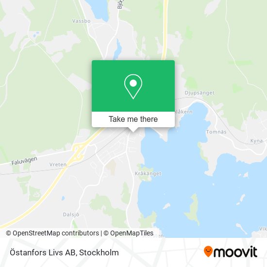 Östanfors Livs AB map