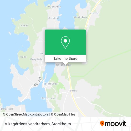 Vikagårdens vandrarhem map