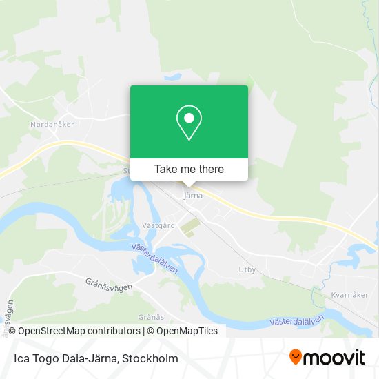 Ica Togo Dala-Järna map