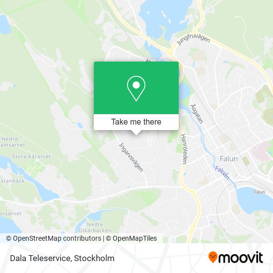 Dala Teleservice map