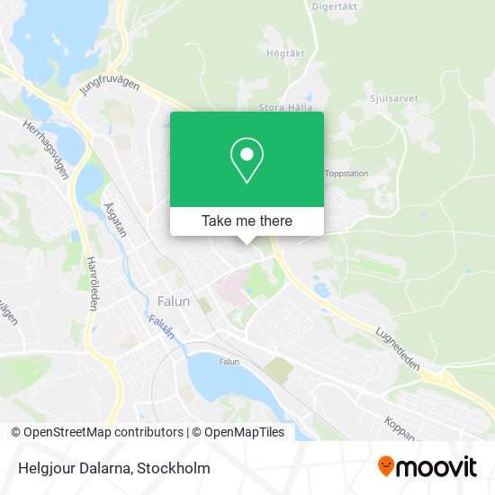 Helgjour Dalarna map