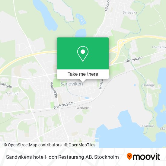 Sandvikens hotell- och Restaurang AB map