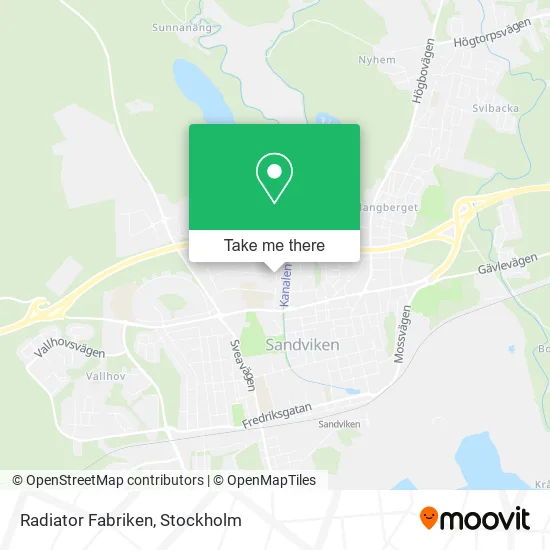 Radiator Fabriken map