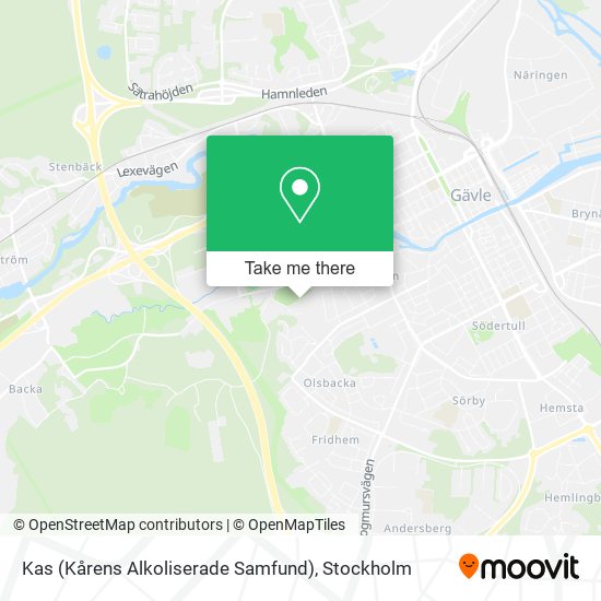 Kas (Kårens Alkoliserade Samfund) map