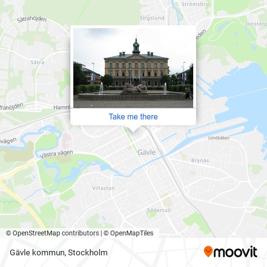 Gävle kommun map