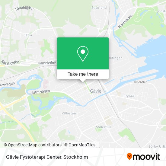 Gävle Fysioterapi Center map