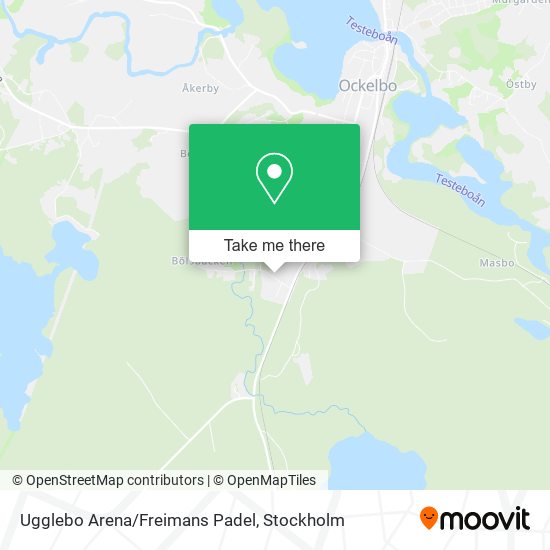 Ugglebo Arena/Freimans Padel map