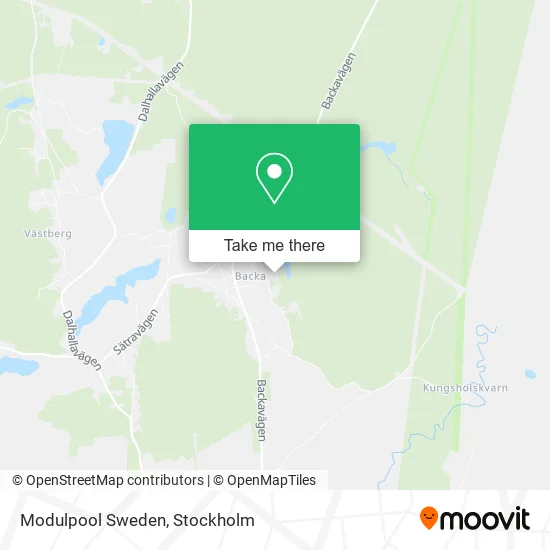 Modulpool Sweden map