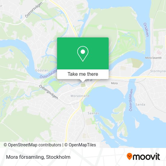 Mora församling map