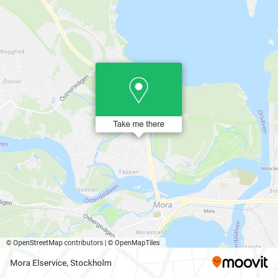 Mora Elservice map