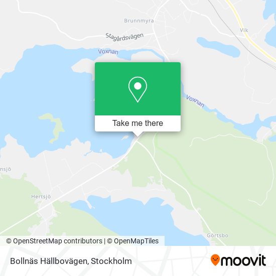 Bollnäs Hällbovägen map