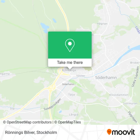 Rönnings Bilver map