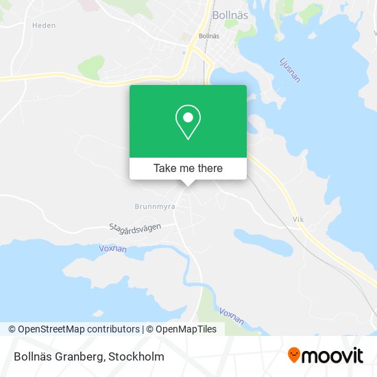 Bollnäs Granberg map
