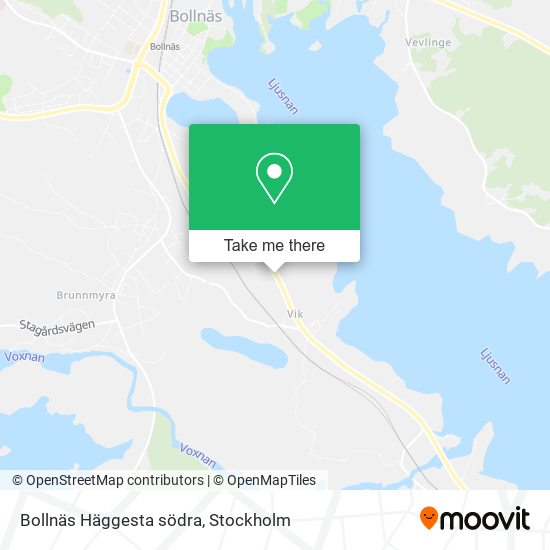 Bollnäs Häggesta södra map