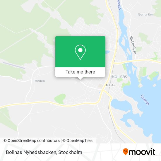 Bollnäs Nyhedsbacken map