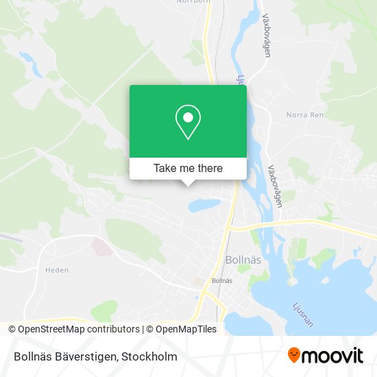 Bollnäs Bäverstigen map