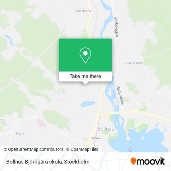 Bollnäs Björktjära skola map