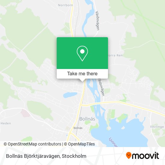 Bollnäs Björktjäravägen map