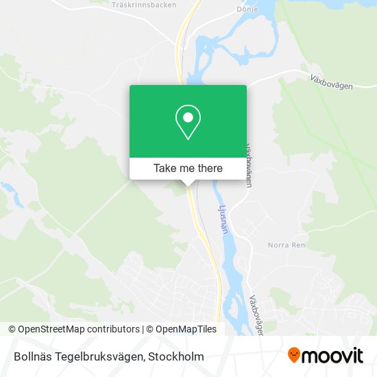 Bollnäs Tegelbruksvägen map