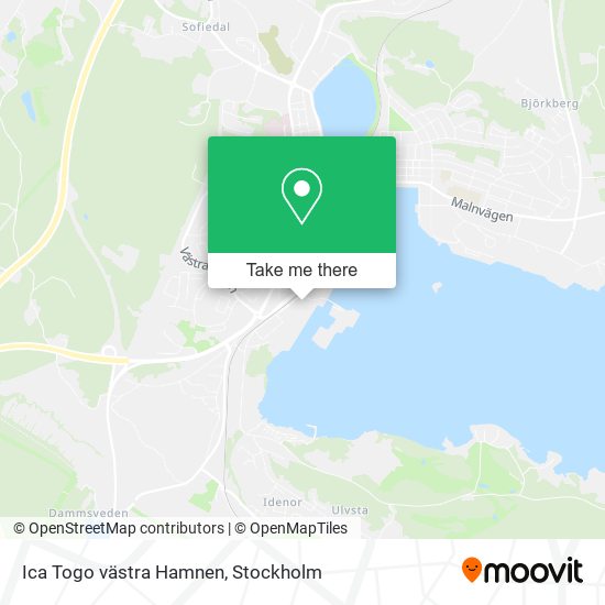 Ica Togo västra Hamnen map