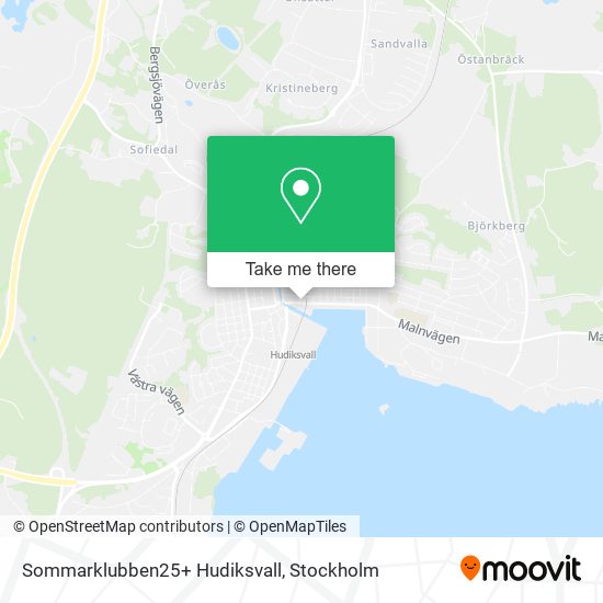 Sommarklubben25+ Hudiksvall map