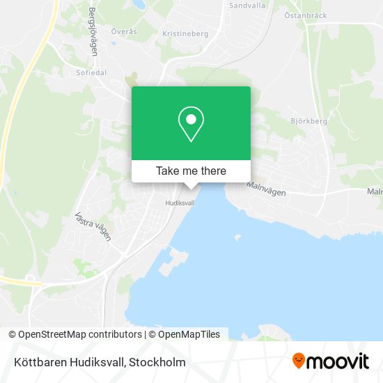 Köttbaren Hudiksvall map