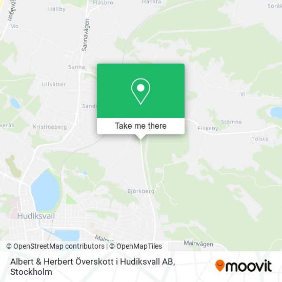 Albert & Herbert Överskott i Hudiksvall AB map