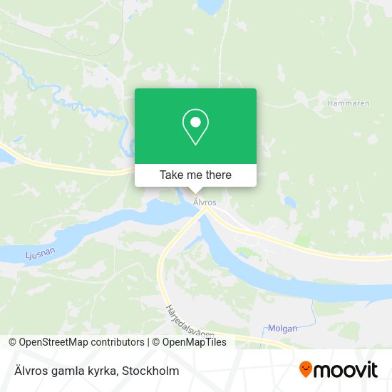 Älvros gamla kyrka map