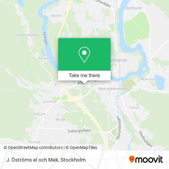 J. Öströms el och Mek map