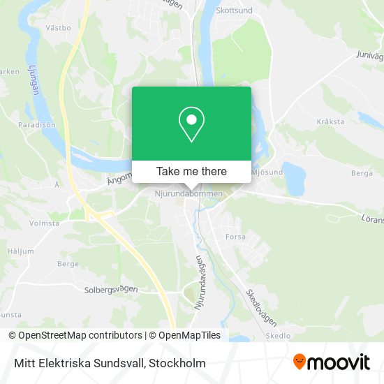 Mitt Elektriska Sundsvall map