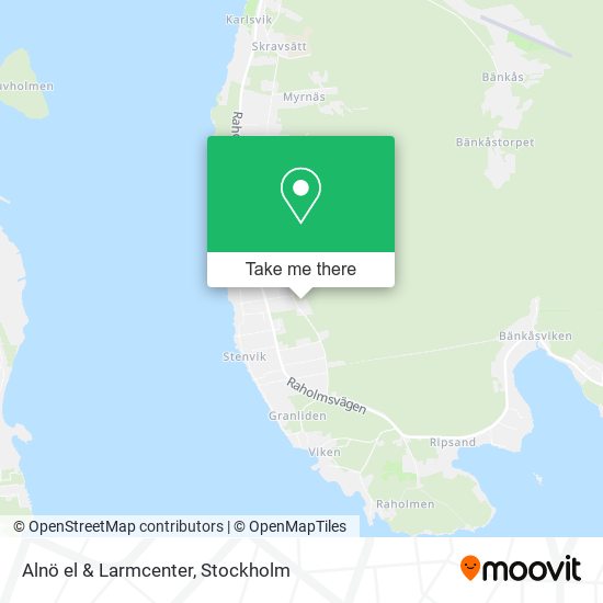 Alnö el & Larmcenter map